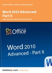 Cover of: Word 2010 Advanced: Part II by 