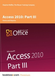 Cover of: Access 2010: Part III by 