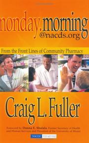 Cover of: Monday.morning@nacds.org: from the front lines of community pharmacy