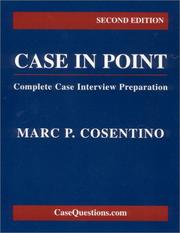 Case in Point by Marc P. Cosentino