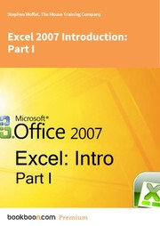 Cover of: Excel 2007 Introduction: Part I