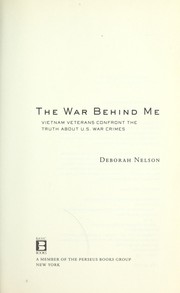 The war behind me by Deborah Nelson