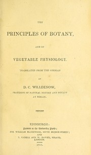 Cover of: The principles of botany, and of vegetable physiology