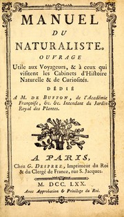 Cover of: Manuel du naturaliste by Henri Gabriel Duchesne