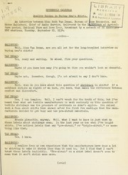 Cover of: Quality guides in buying men's shirts: an interview between Miss Ruth Van Deman, Bureau of Home Economics and Morse Salisbury, Chief of Radio Service, delivered in the Department of Agriculture period of the National Farm and Home Hour, broadcast by a network of 50 associate NBC stations, Tuesday, September 25, 1934