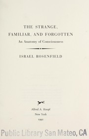 Cover of The strange, familiar, and forgotten