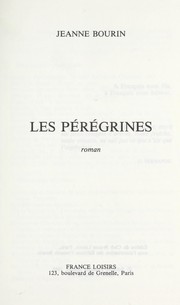 Cover of: Les Pe re grines: roman