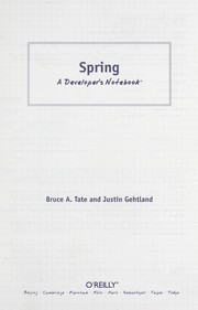 Cover of: Spring : a developer's notebook