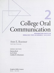 Cover of: College oral communication by 