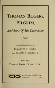 Cover of: Thomas Rogers, pilgrim, and some of his descendants