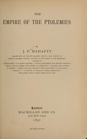 Cover of: The empire of the Ptolemies