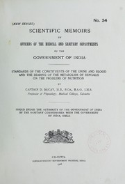 Cover of: Scientific memoirs by officers of the medical and sanitary departments of the Government of India