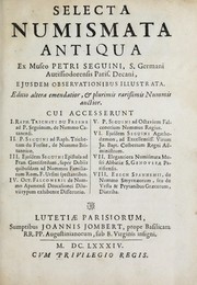 Cover of: Selecta numismata antiqua