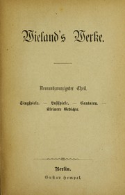 Cover of: Wieland's werke by Christoph Martin Wieland