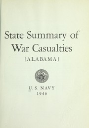 State summary of war casualties, [Alabama] by United States. Navy Department. Office of Information
