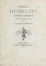 Cover of: Scelta di ornati antichi e moderni