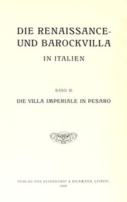 Die Villa imperiale in Pesaro by Bernhard Patzak