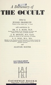 Cover of: Dictionary of the Occult by Julian Franklyn