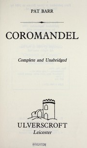 Cover of: Coromandel by Pat Barr