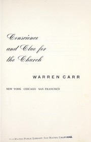 Cover of: Baptism: conscience and clue for the church. by Warren Carr