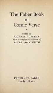 Cover of: The Faber book of comic verse by Roberts, Michael