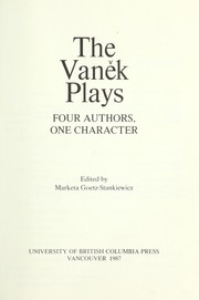 Cover of: The Vaněk plays : four authors, one character by 