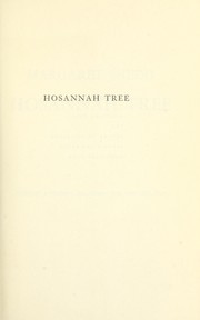 Cover of: Hosannah tree