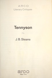 Tennyson by J. B. Steane