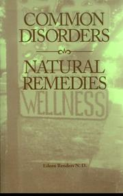 Cover of: Common Disorders, Natural Remedies