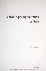 Cover of: Search engine optimization for Flash by Todd Perkins