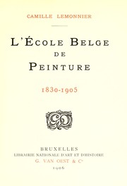 Cover of: L'e ́cole belge de peinture, 1830-1905.