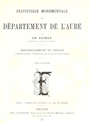 Cover of: Statistique monumentale du département de l'Aube