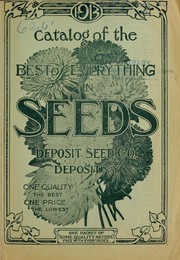 Cover of: Catalogue of the best of everything in seeds