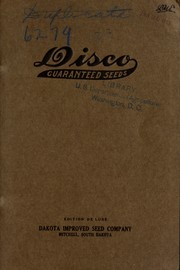 Cover of: Wheeler's seed book for 1913 by Dakota Improved Seed Company