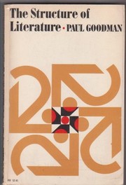 Cover of: The structure of literature. by Paul Goodman