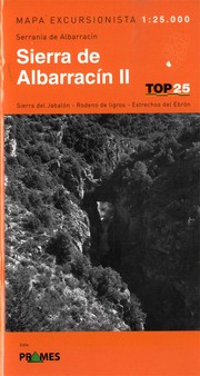 Cover of: Sierra de Albarracín. II: Sierra del Jabalón, Rodeno de Ligros, Estrechos del Ebrón