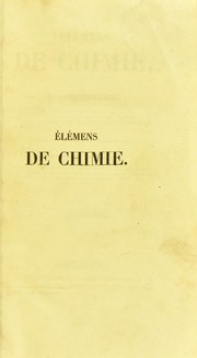 Cover of: ©lemens de chimie