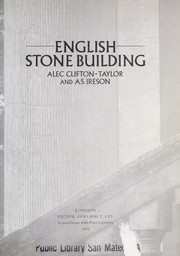 Cover of: English stone building