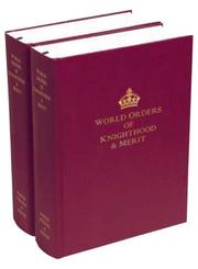 Cover of: World Orders of Knighthood and Merit