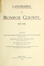Cover of: Landmarks of Monroe County, New York: containing ... followed by brief historical sketches of the towns of the county with biography and family history