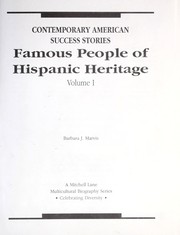Cover of: Famous people of Hispanic heritage by Barbara J. Marvis