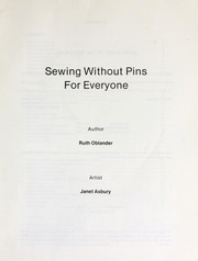 Cover of: Sewing without pins for everyone