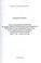 Cover of: "The role of the Islamic factor in the sociology-political development of Arab countries  and its evolution in terms of the Syrian uprising. (90th XX - beginning of XXI.)" (in Russian)