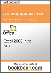 Cover of: Excel 2003 Introduction: Part I by 
