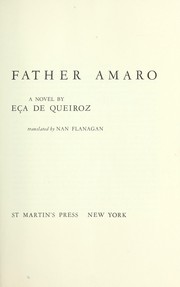 Cover of: The sin of Father Amaro, a novel by 