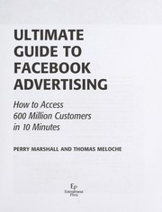 The ultimate guide to facebook advertising by Perry Marshall