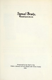 Cover of: Samuel Brady, frontiersman