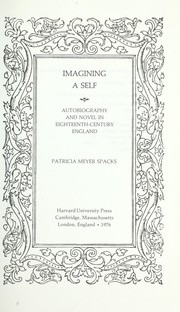 Cover of: Imagining a self: autobiography and novel in eighteenth-century England