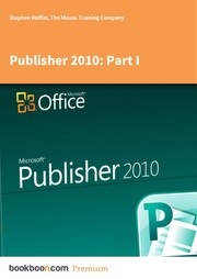Cover of: Publisher 2010: Part I