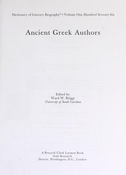 Cover of: Ancient Greek authors